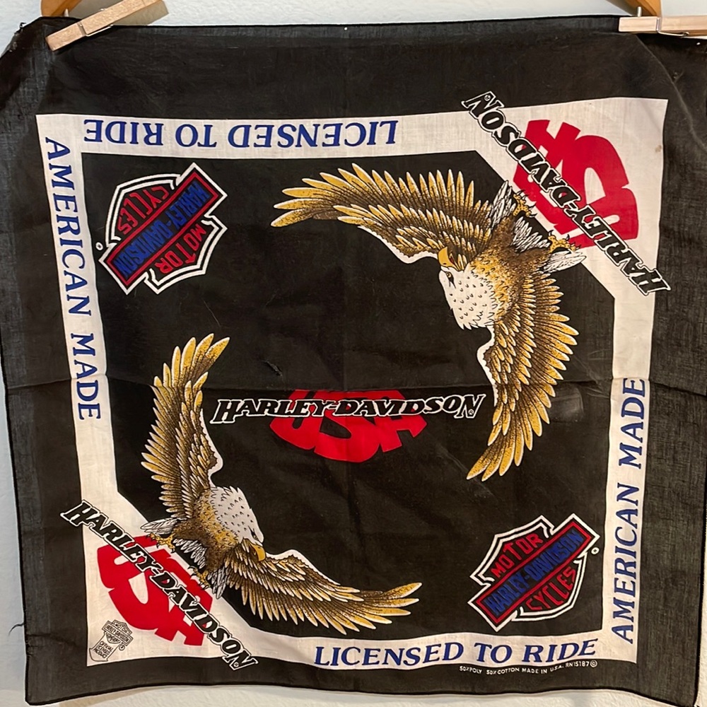 Vintage Harley-Davidson Bandanna